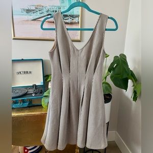 Love Culture suede striped sleeveless vneck dress. Size M. New.